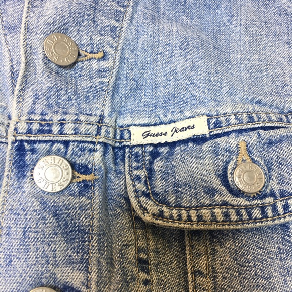 Vintage 80s Guess Jeans Womens Denim Vest - Picture 9 of 10